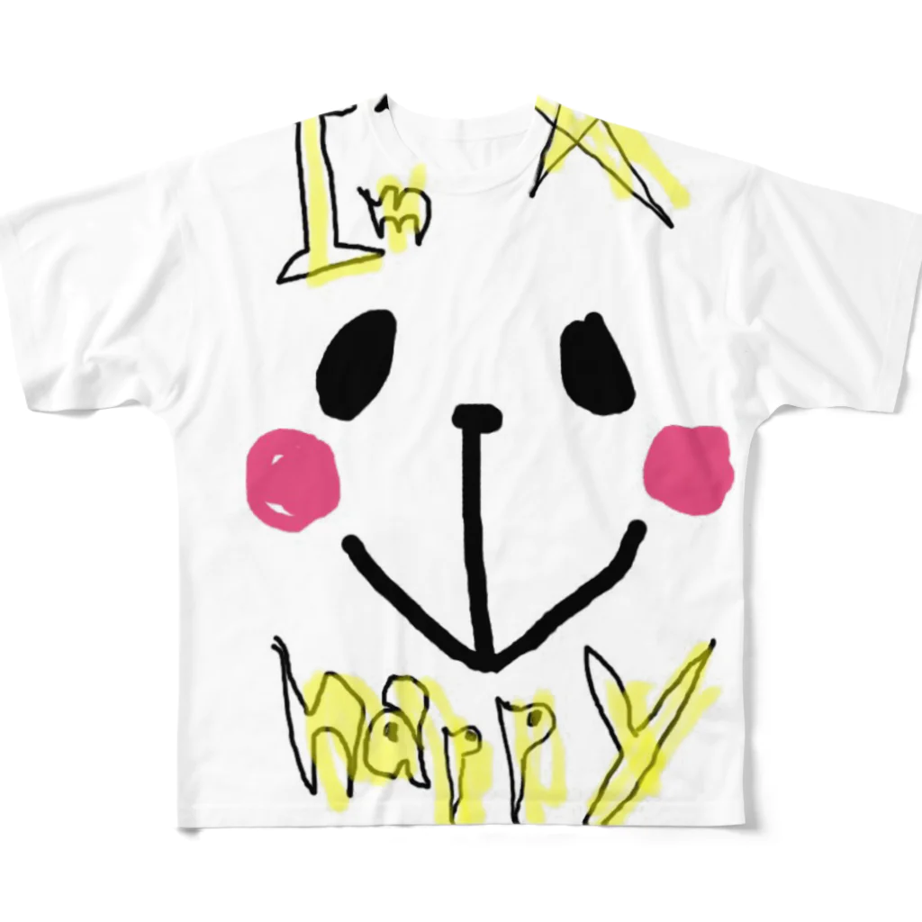 y'y'y'sのアイムハッピー All-Over Print T-Shirt