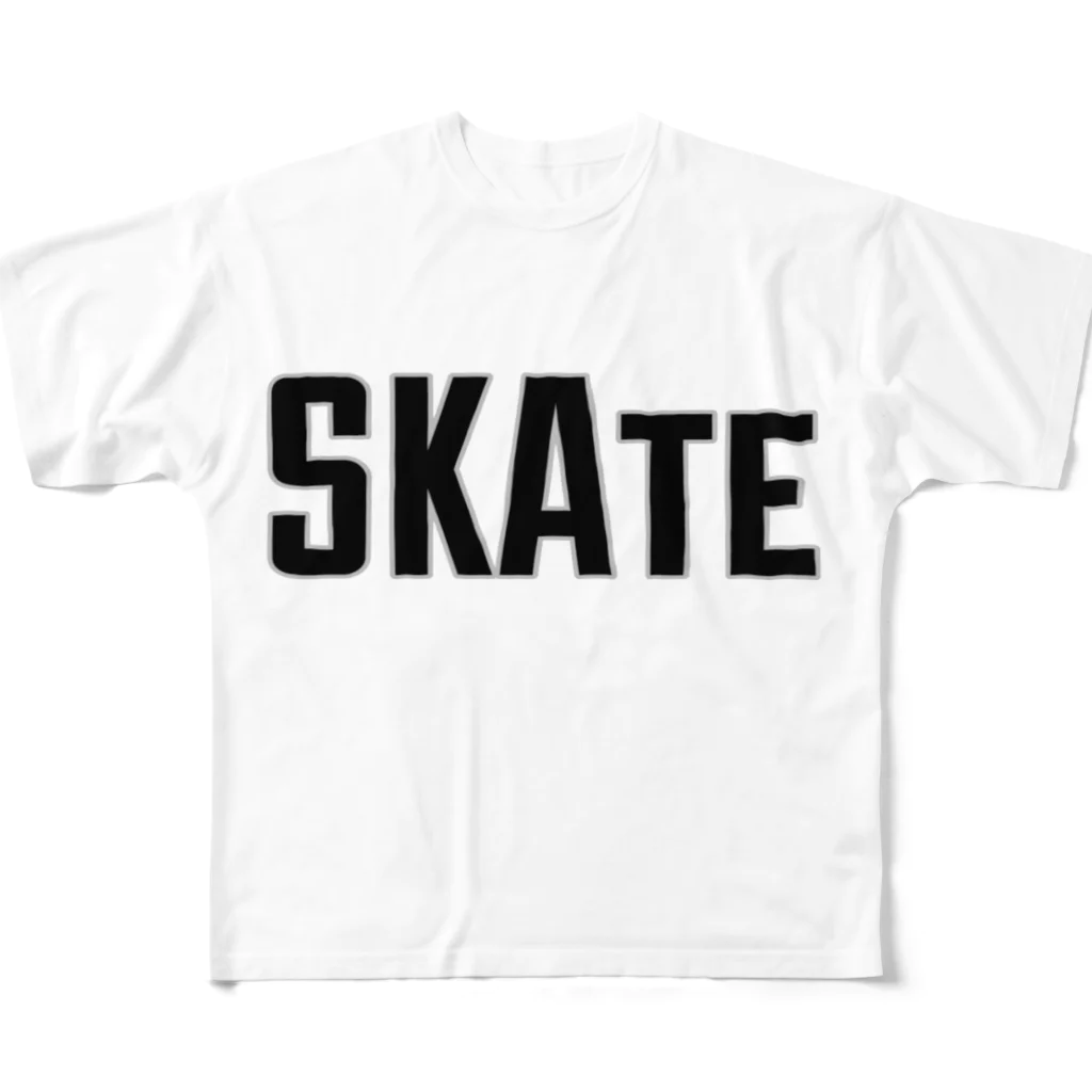 Punk Rock JukeboxのSKAte All-Over Print T-Shirt