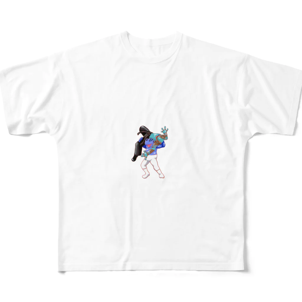 ACQUA_CUBO の-ケロレス-アルゼンチン・バックブリーカー All-Over Print T-Shirt