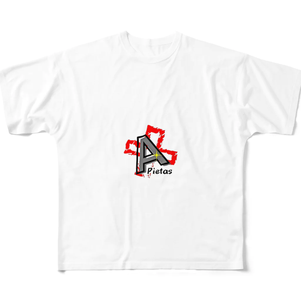 Your HappyのPietasのAくんロゴ All-Over Print T-Shirt