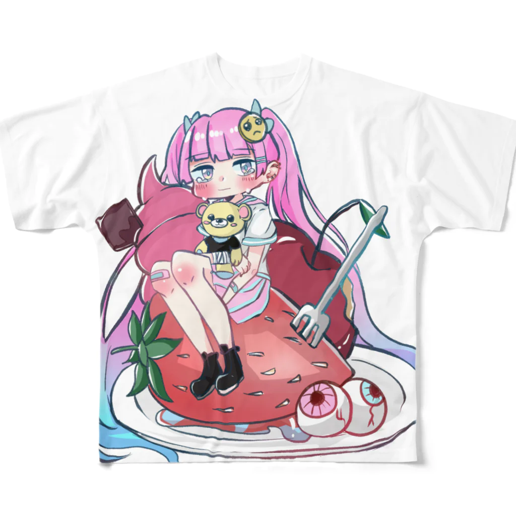 ゆきね（雪海）のメンヘラちゃん フルグラフィックTシャツ