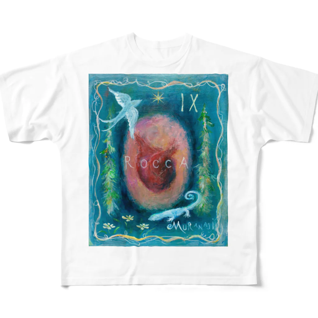 月ノ子の森に恋してのムラナギ／ハートオンベルベット All-Over Print T-Shirt