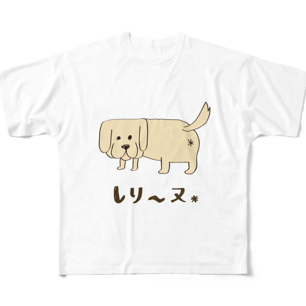 nicospyderの【しりーヌ】ゴールデン フルグラフィックTシャツ