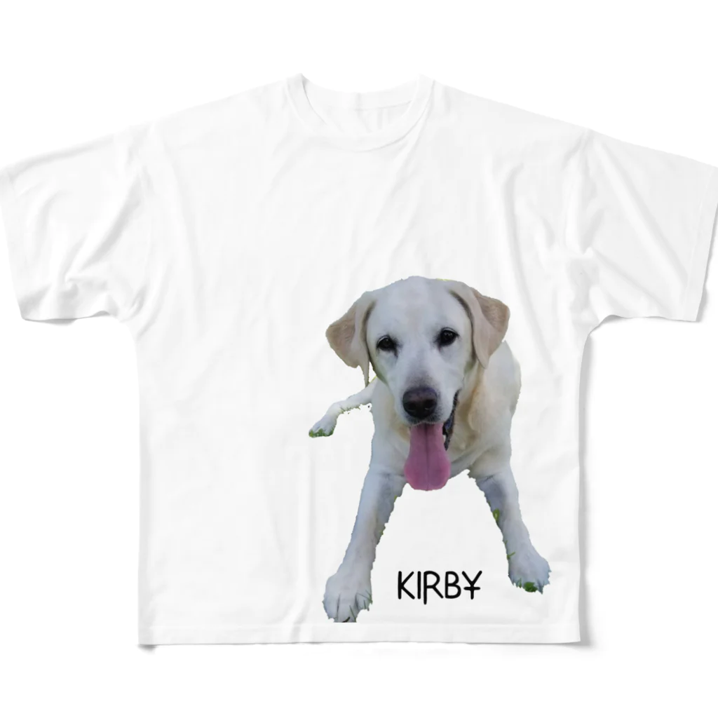 あひるのダーウィンのKirby the Labrador フルグラフィックTシャツ