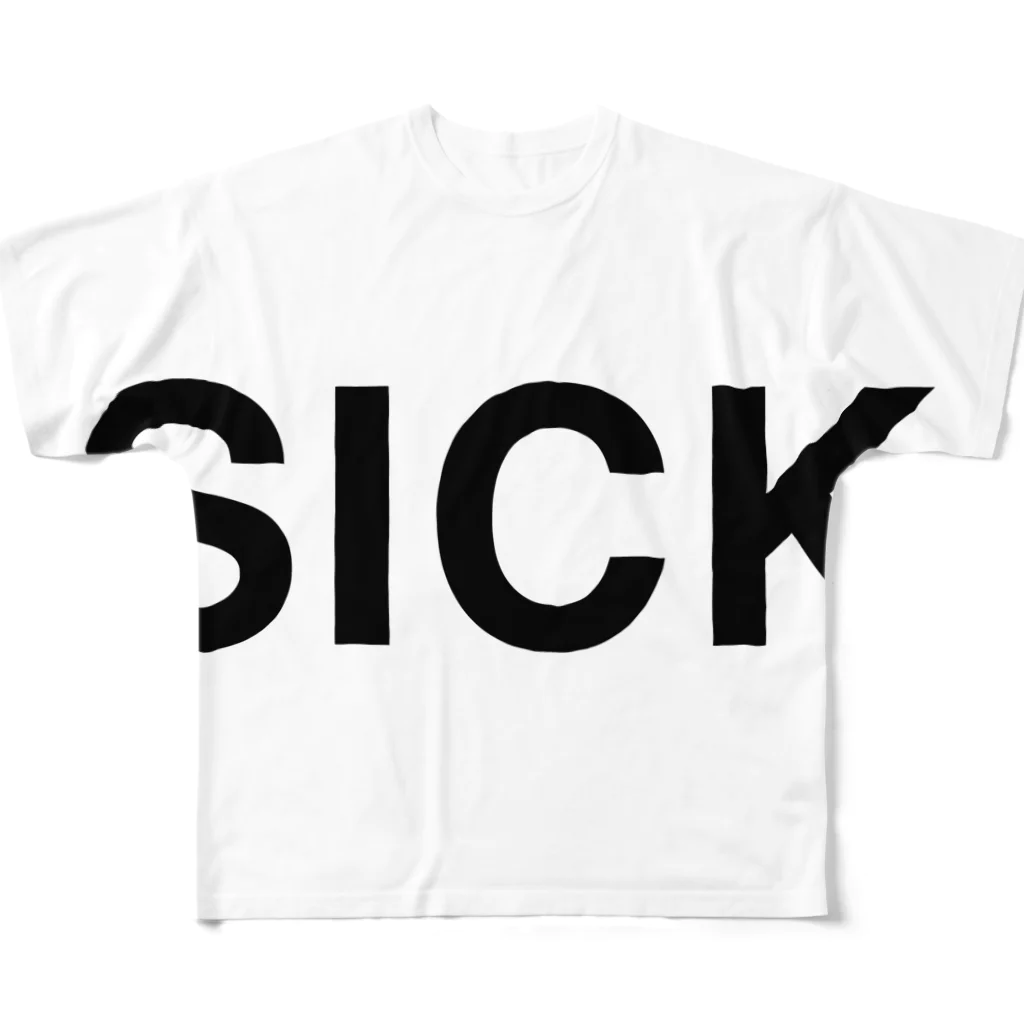 TOKYO LOGOSHOP 東京ロゴショップのSICK-シック- フルグラフィックTシャツ