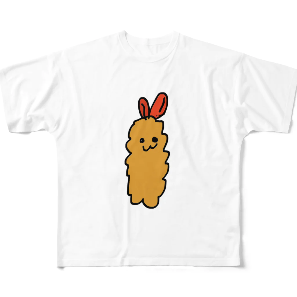 エビフリャーのエビフリャーちゃん フルグラフィックTシャツ