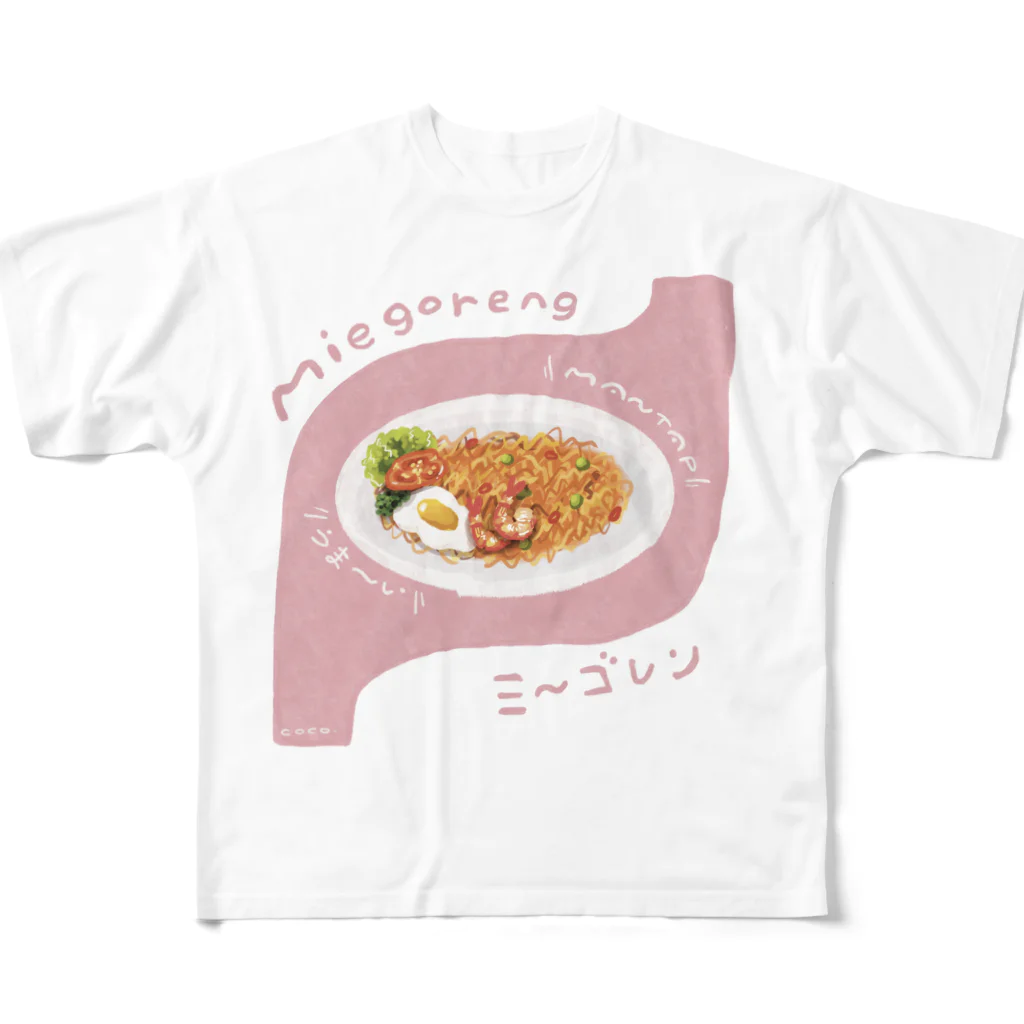 C o c o .のM i e g o r e n g . フルグラフィックTシャツ