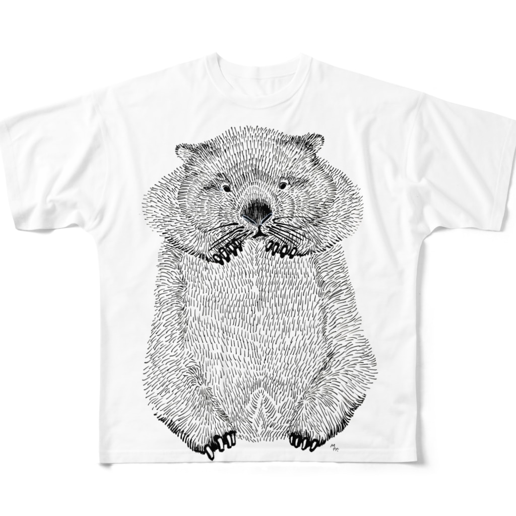 Wombat ペン画 All Over Print T Shirt By Segasworks Suzuri