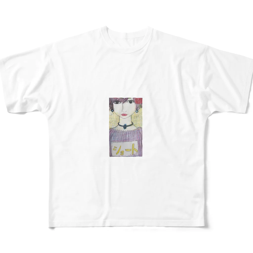 涼の居場所のショートのお嬢様 All-Over Print T-Shirt