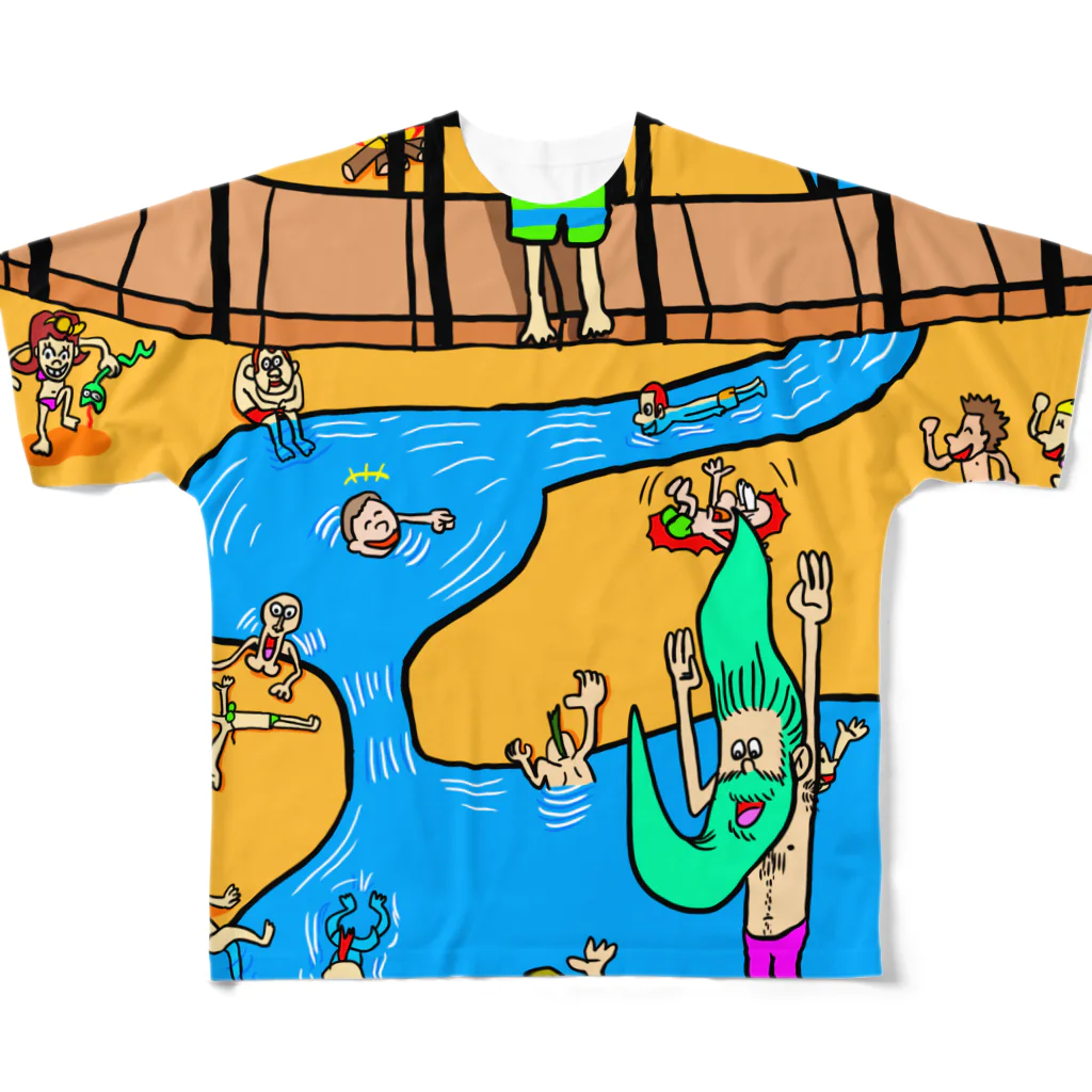 INASBY 髑髏毒郎の夏のひと時 All-Over Print T-Shirt