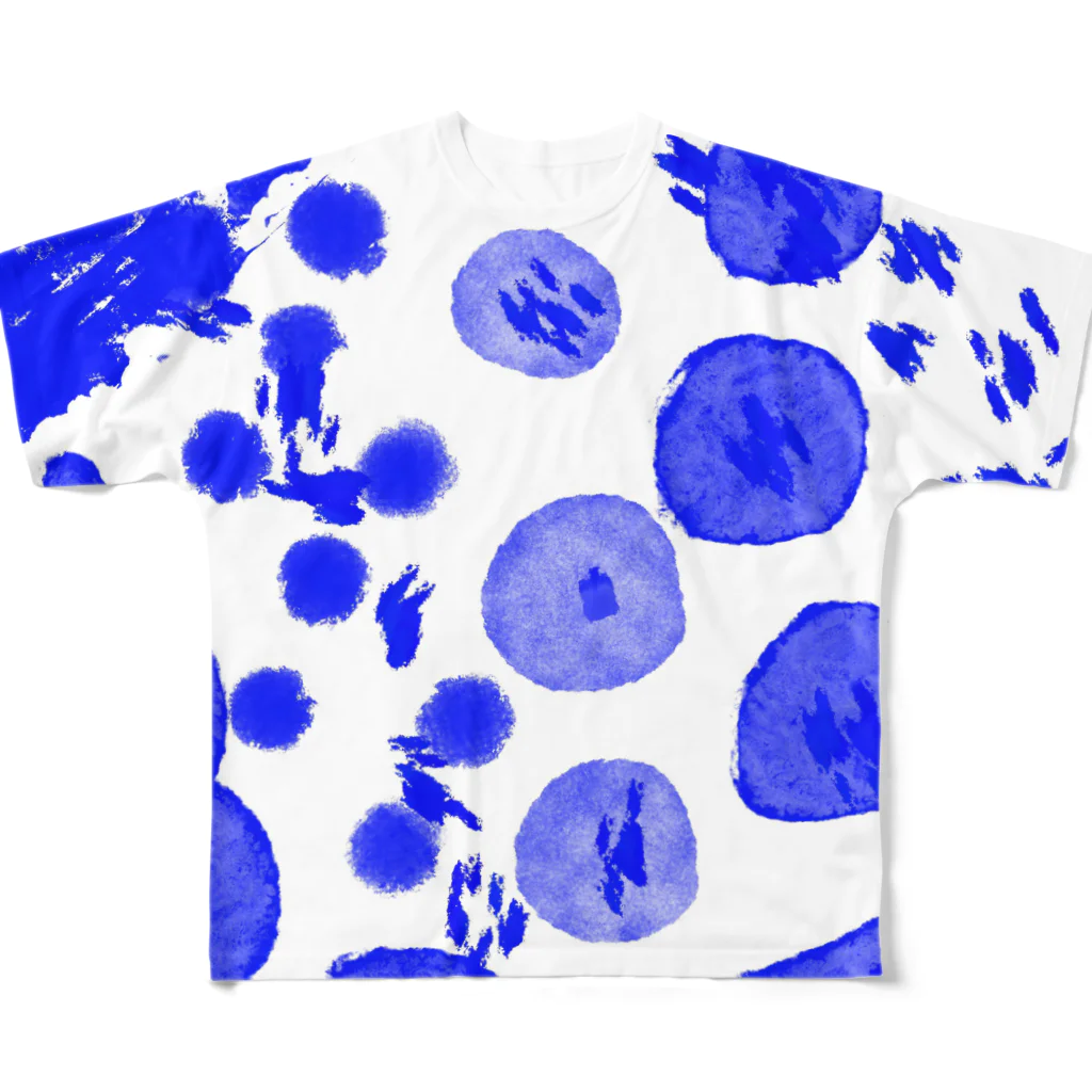 ツムグ雑貨店のあお All-Over Print T-Shirt