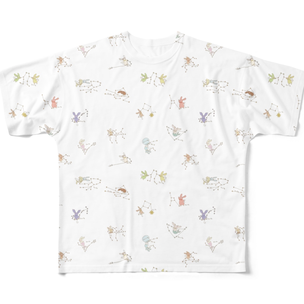 ねじゅみぃあいらんどの12星座ねじゅみ　 All-Over Print T-Shirt