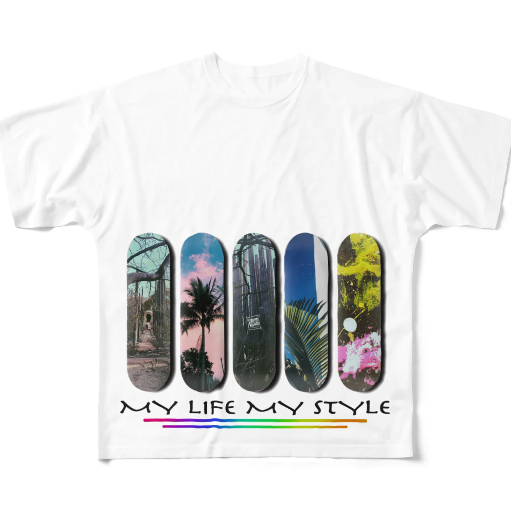 PuRiHaのスケボースタイル All-Over Print T-Shirt