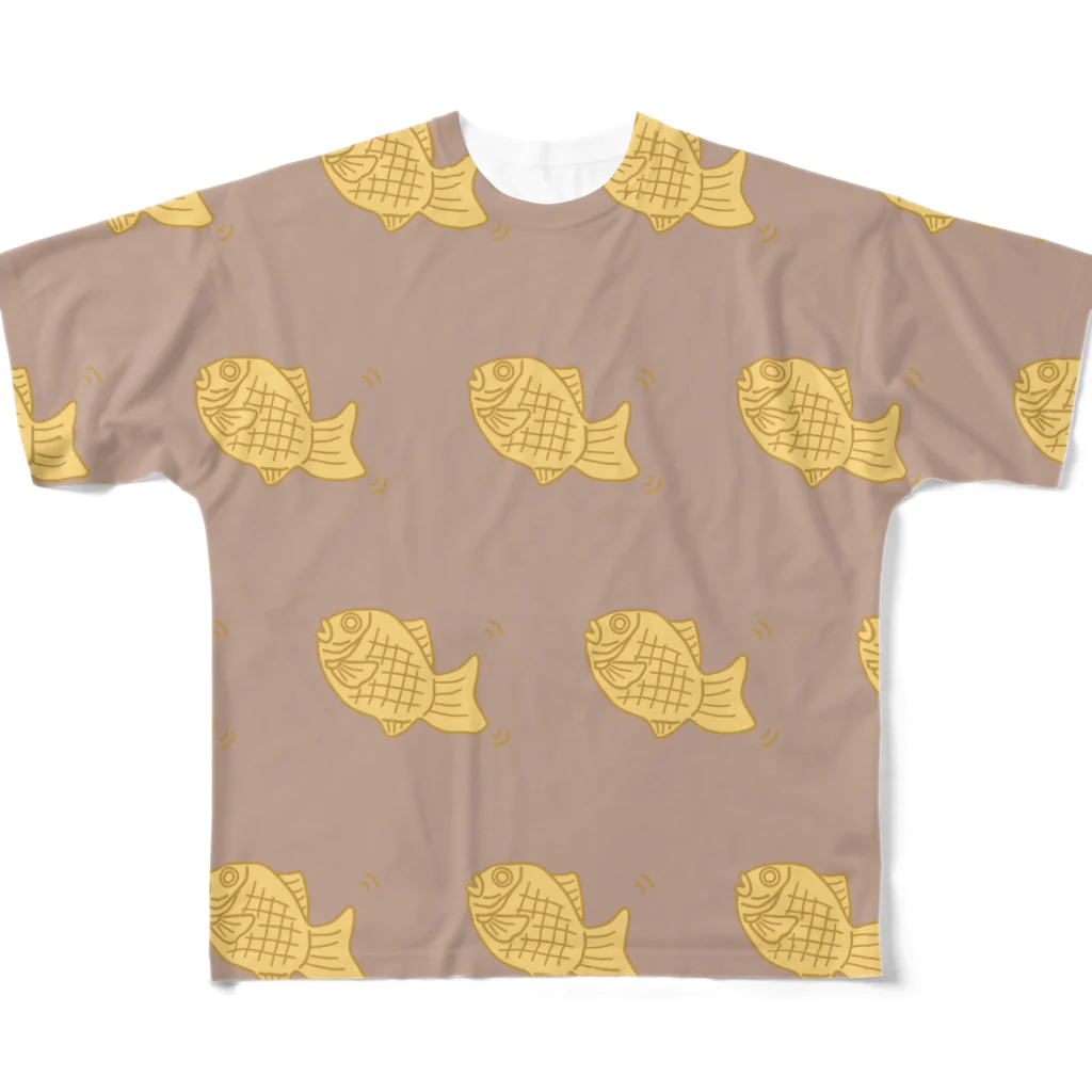 ハナのお店のたい焼き All-Over Print T-Shirt