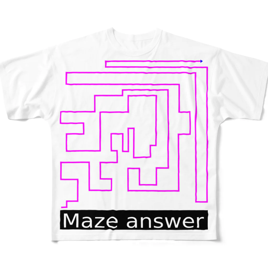 いせだまや（CreatiVe & DeSign）のMaze（メッセージ） All-Over Print T-Shirt