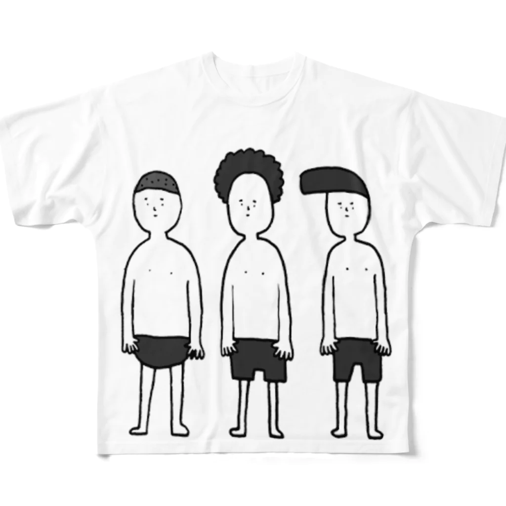 天のマニマニの三兄弟 All-Over Print T-Shirt