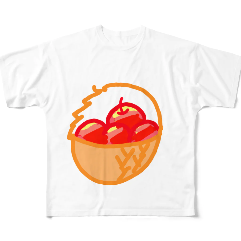 ゆうがたおでんのりんごとバスケット All-Over Print T-Shirt