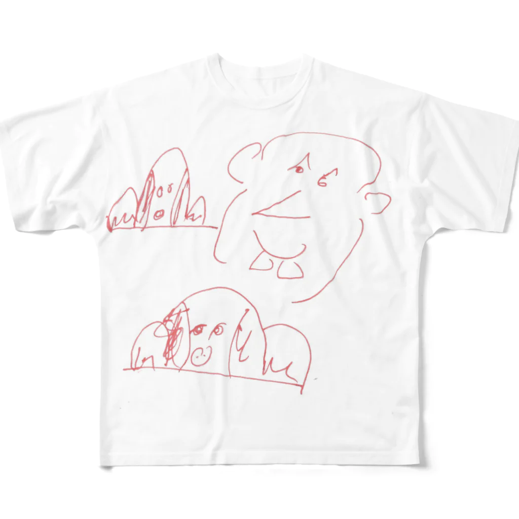 chandelier_tknrの山くんと山口くん フルグラフィックTシャツ