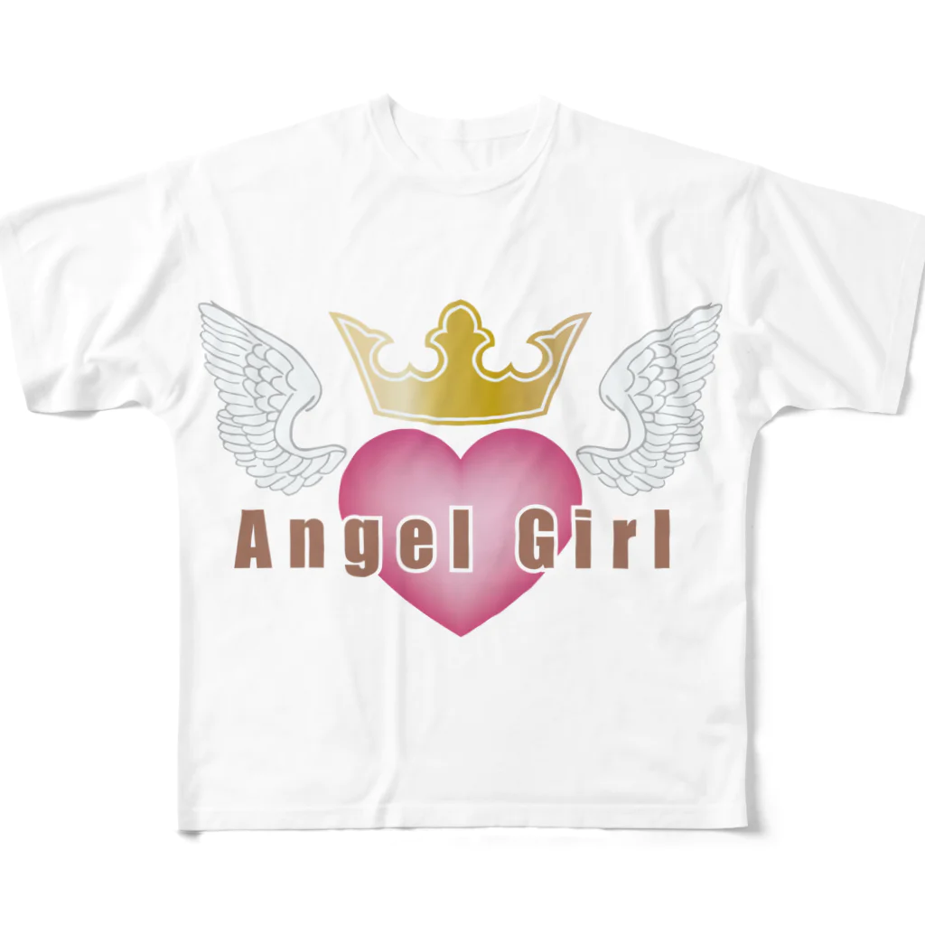 エンジェルガール（angelgirl）のエンジェルガール フルグラフィックTシャツ