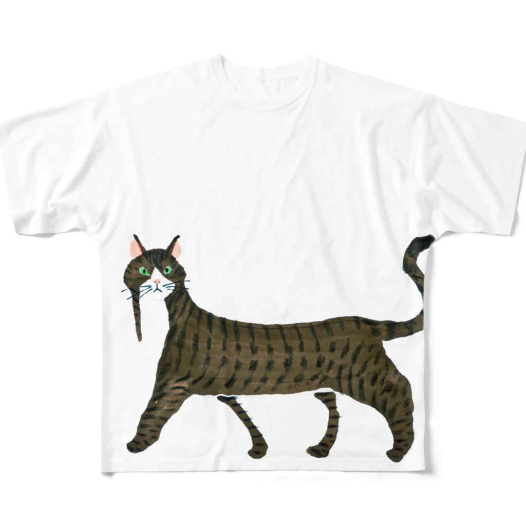 segasworksのきじしろねこ All-Over Print T-Shirt