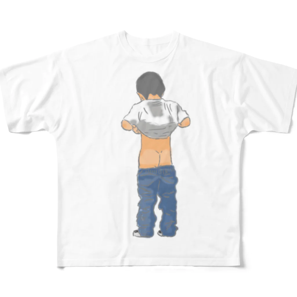 Southpaw Freekの男の子 フルグラフィックTシャツ