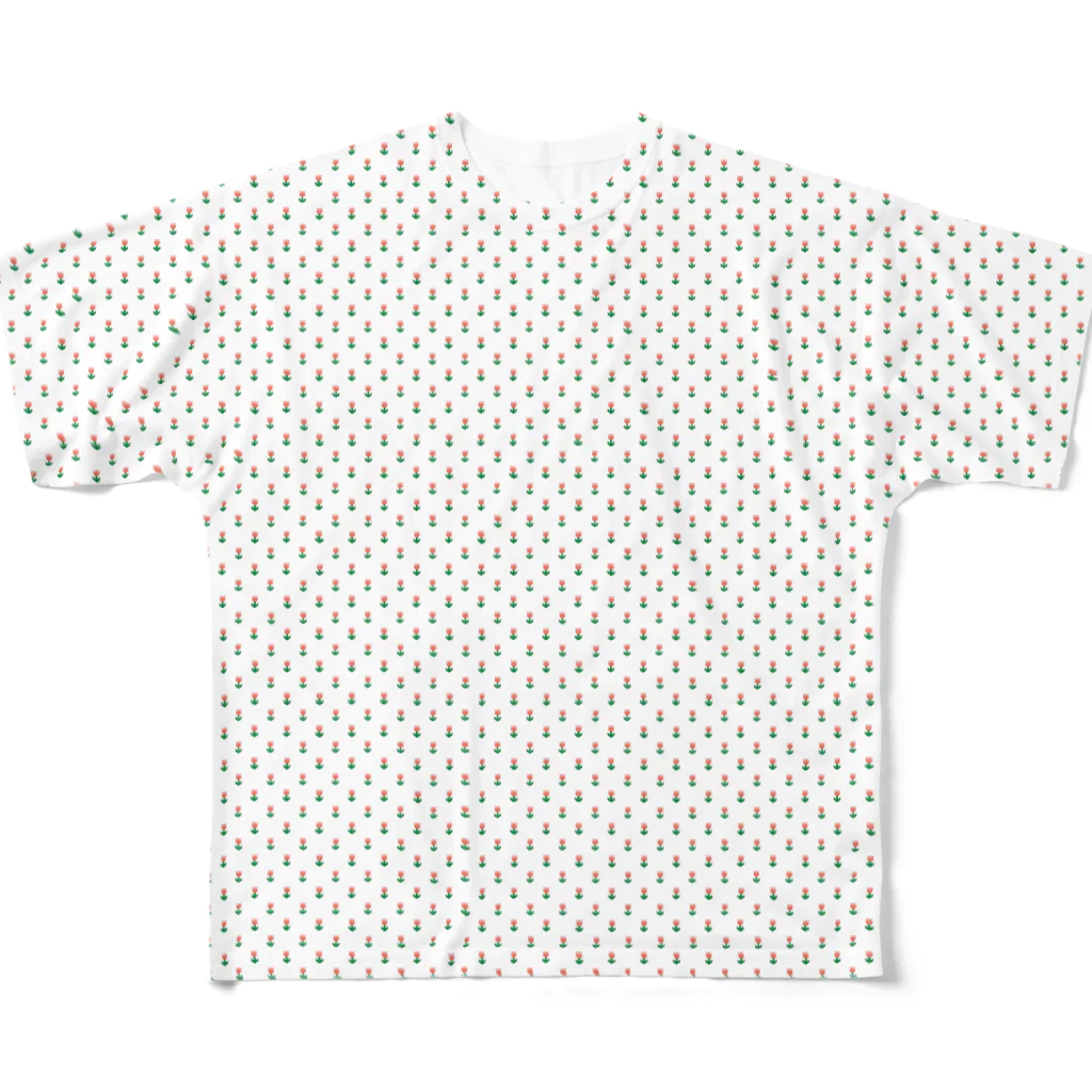 gatusの花柄 All-Over Print T-Shirt