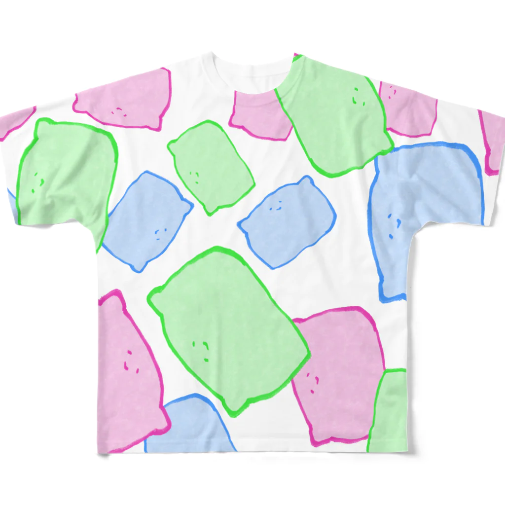 ぎんが屋-wassyoi-のふわりINARIちゃん All-Over Print T-Shirt