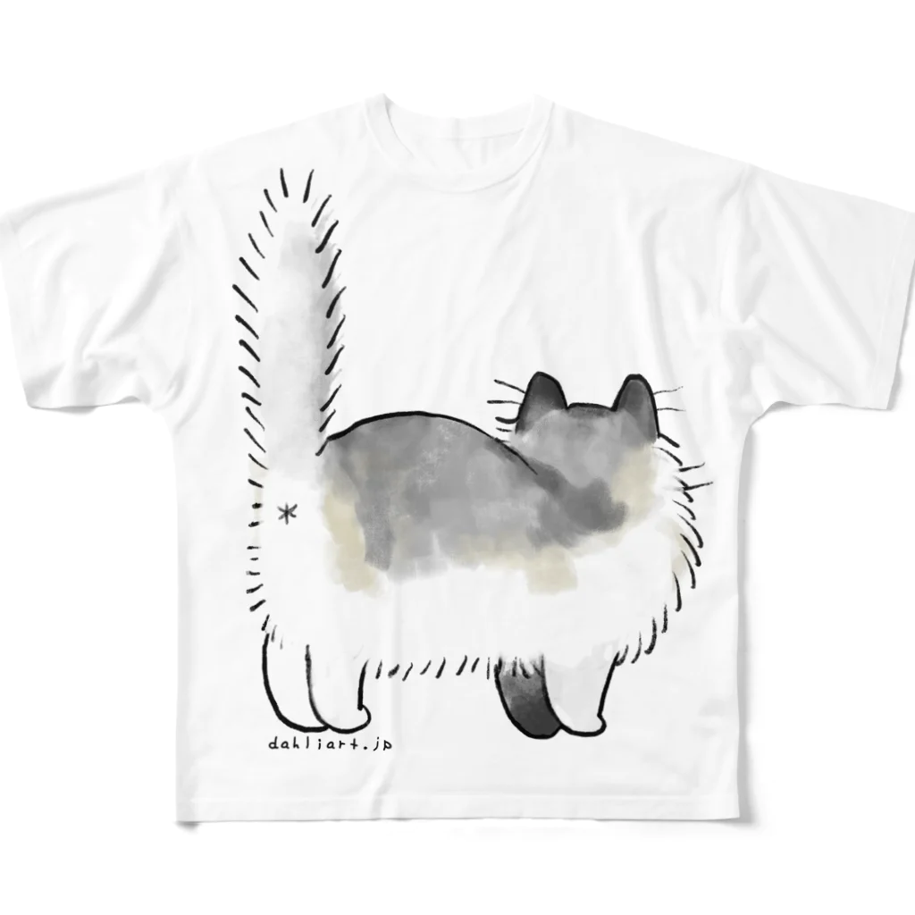 dahlia shop SUZURIのコロン (尻のみ) All-Over Print T-Shirt