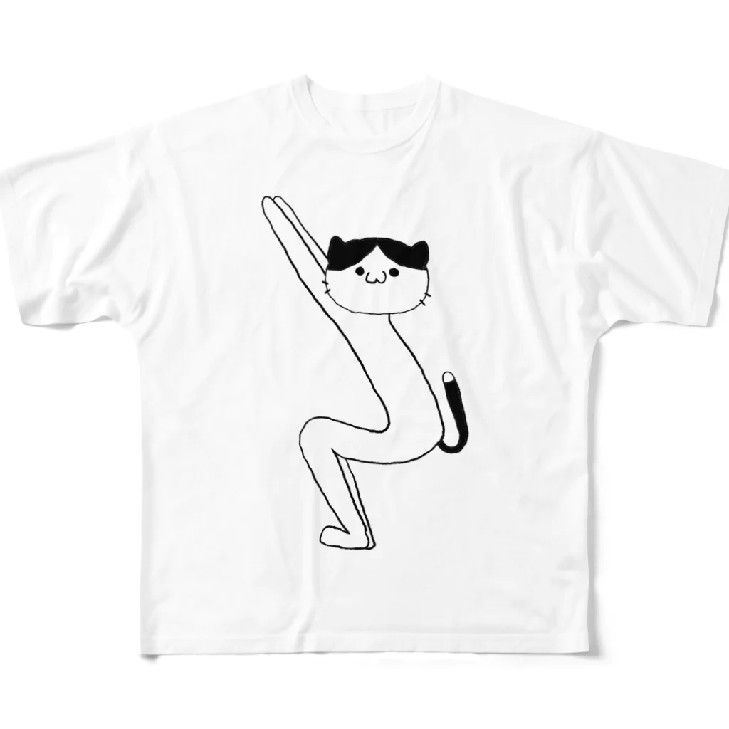 chi-daysのyoganeko~便通へ悩むあなたへ~ All-Over Print T-Shirt