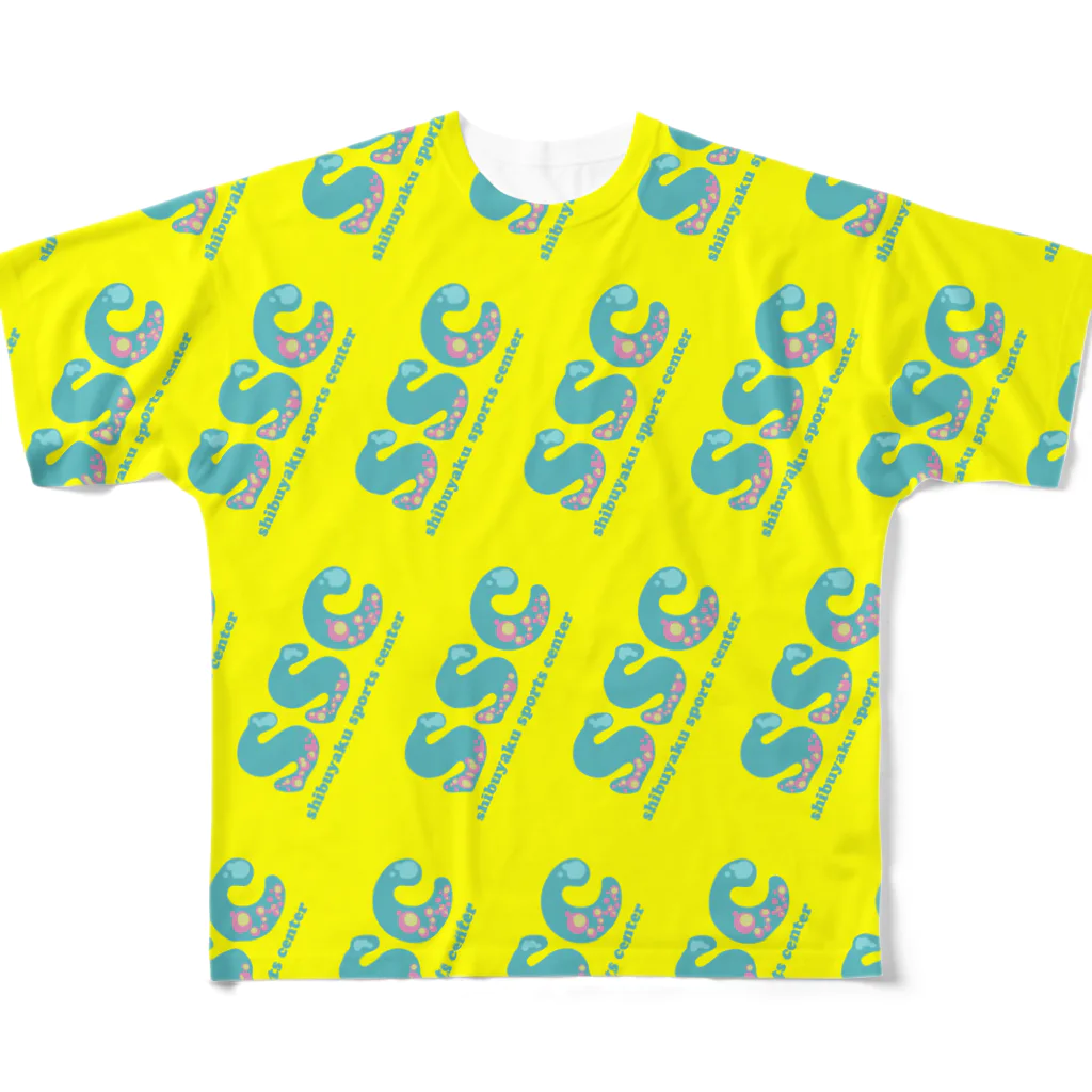 渋谷区スポーツセンター又の名を世田谷ラビッツのsscタイポ All-Over Print T-Shirt