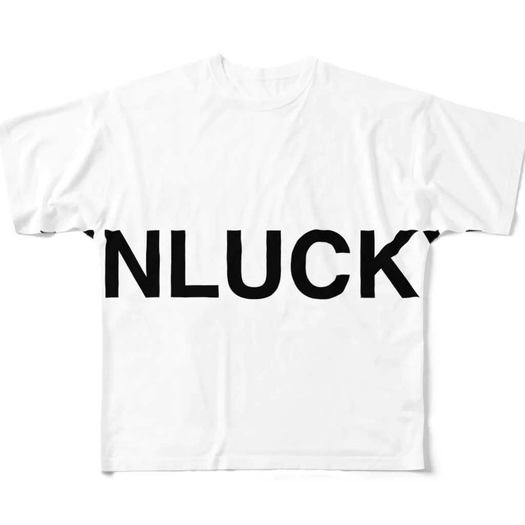 TOKYO LOGOSHOP 東京ロゴショップのUNLUCKY-アンラッキー- フルグラフィックTシャツ