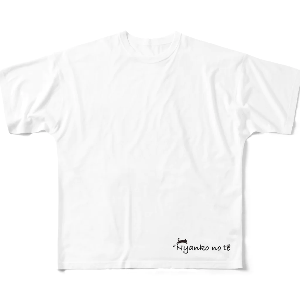 にゃんこ先生のにゃんこの手Tシャツ フルグラフィックTシャツ