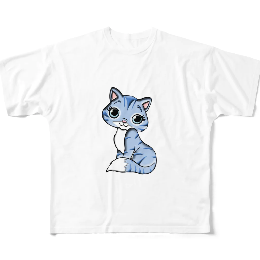 ねこにゃんのセクシーにゃ♡ All-Over Print T-Shirt