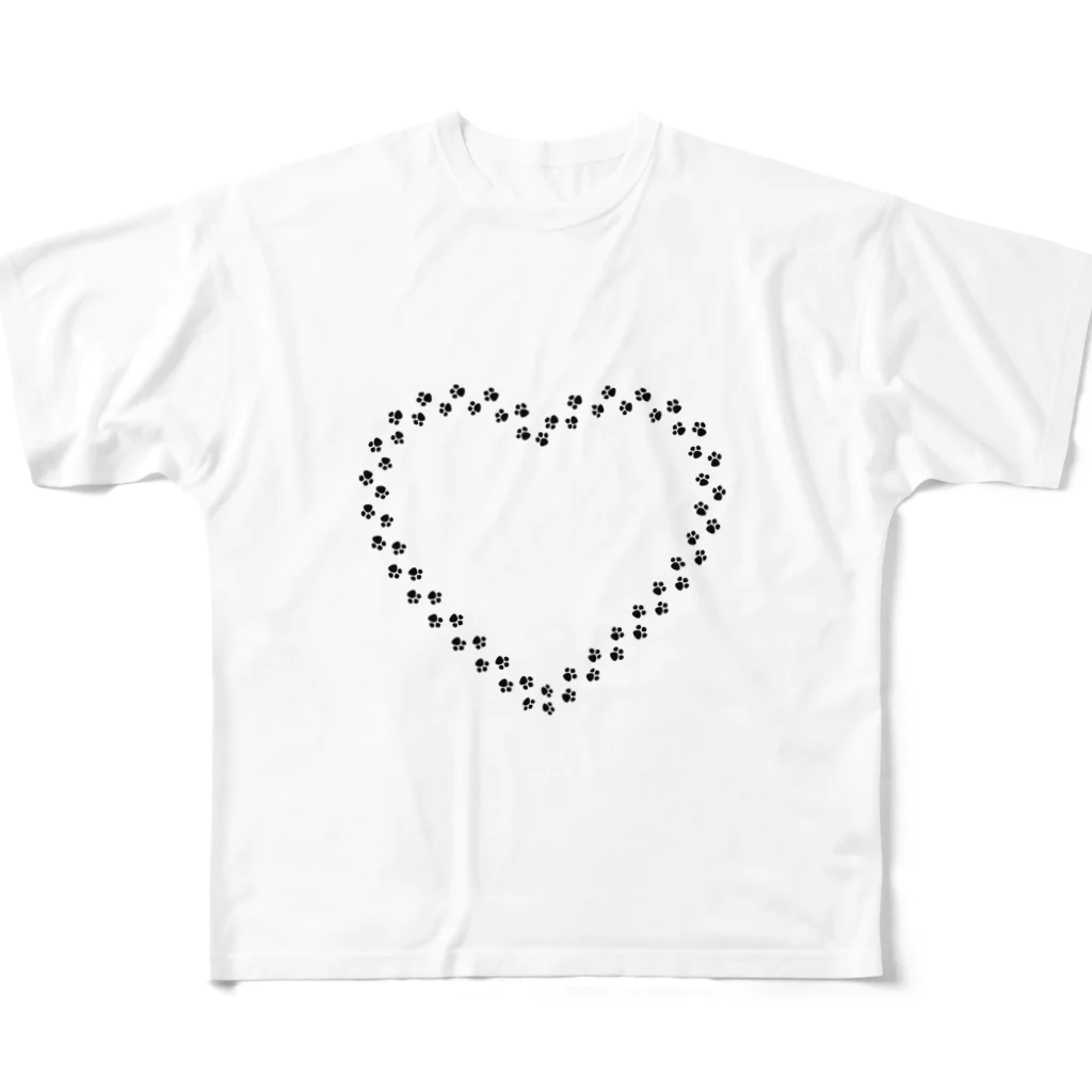 ねこにゃんのはーとにゃ♡ All-Over Print T-Shirt