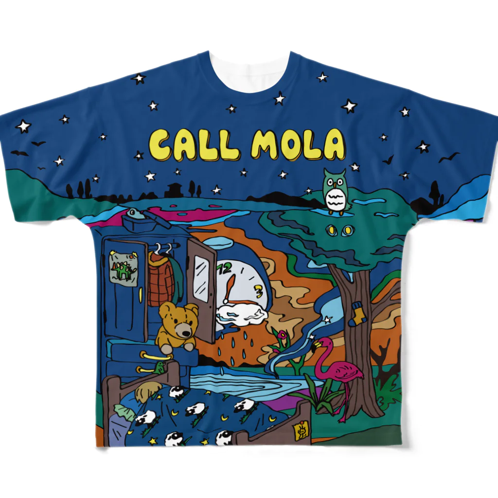 CHEBLOのCALL MOLA 풀그래픽 티셔츠