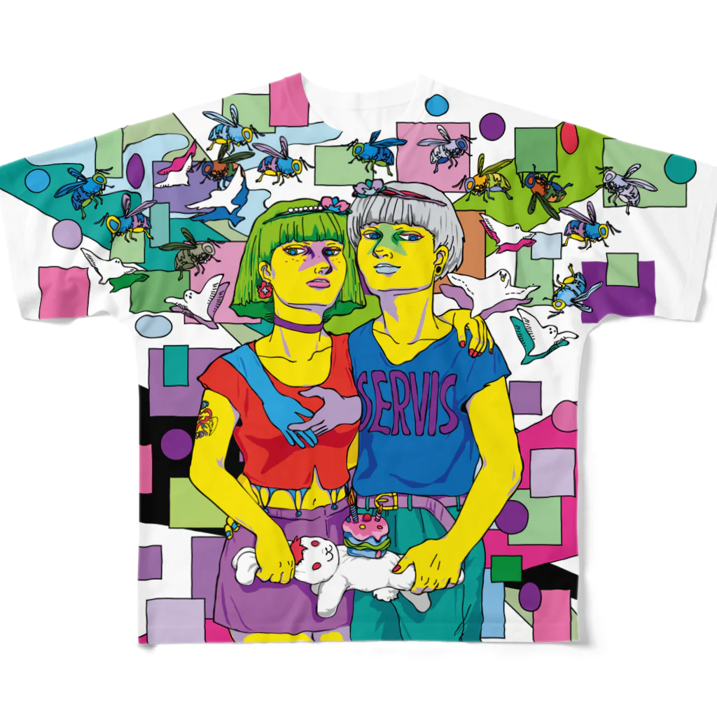 CHEBLOのTWIN SPARK All-Over Print T-Shirt