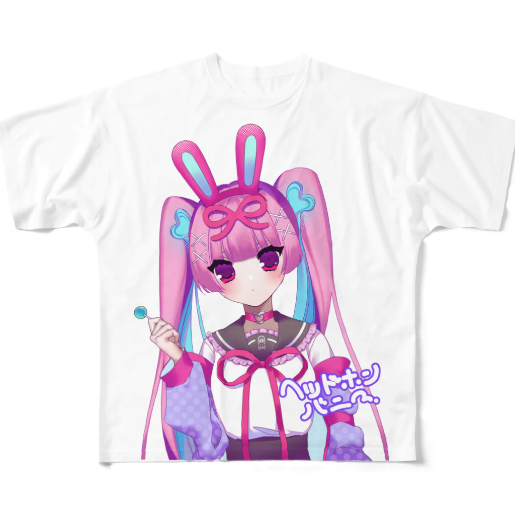 amiの🐰 フルグラフィックTシャツ