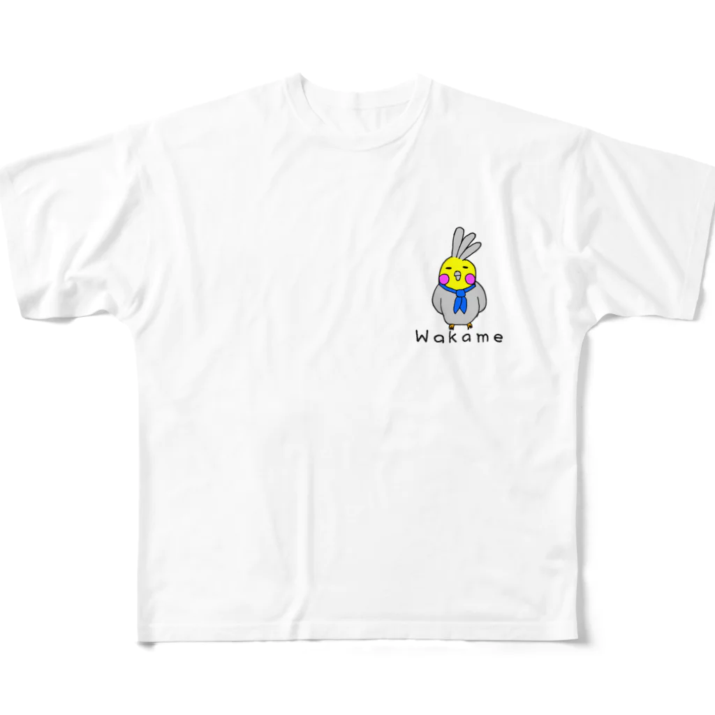 川上農園公式グッズのWakame フルグラフィックTシャツ