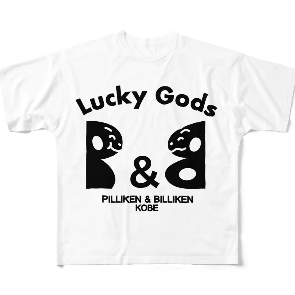 ハナピピのP&B All-Over Print T-Shirt