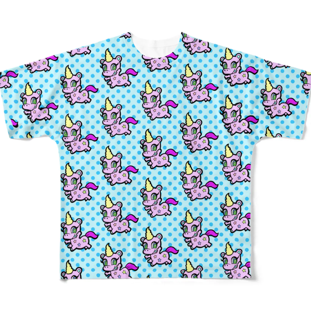 PICOPICOの甘獣ユニん子　ピンク All-Over Print T-Shirt
