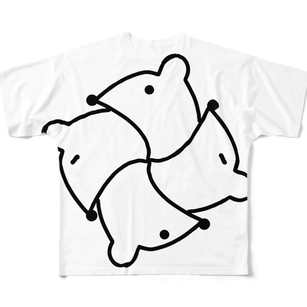 ティシュー山田のネズミ4兄弟 フルグラフィックTシャツ