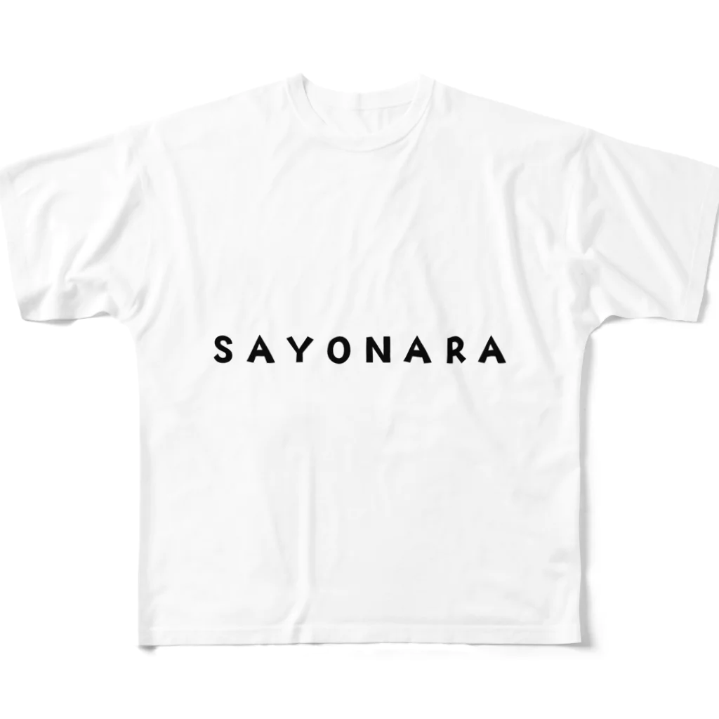 tetototteのSAYONARA All-Over Print T-Shirt