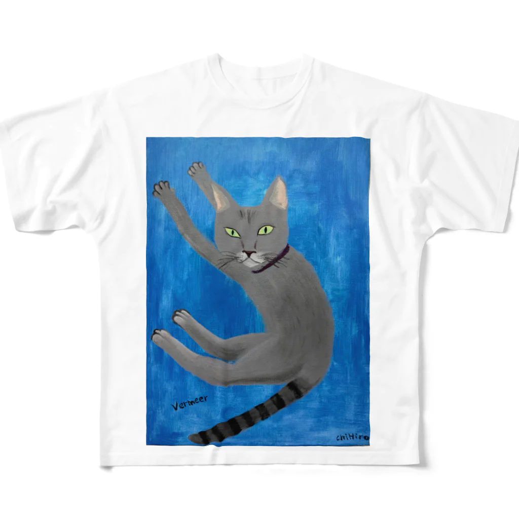 Vermeer-ふぇるめーるのふぇるめーるのふぇるくん フルグラフィックTシャツ