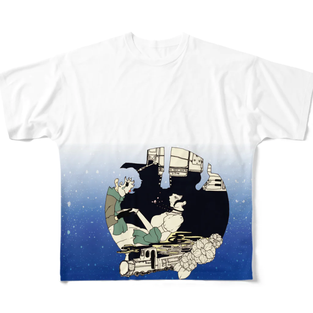 mechifura(イラストレーター)の道化師２ All-Over Print T-Shirt