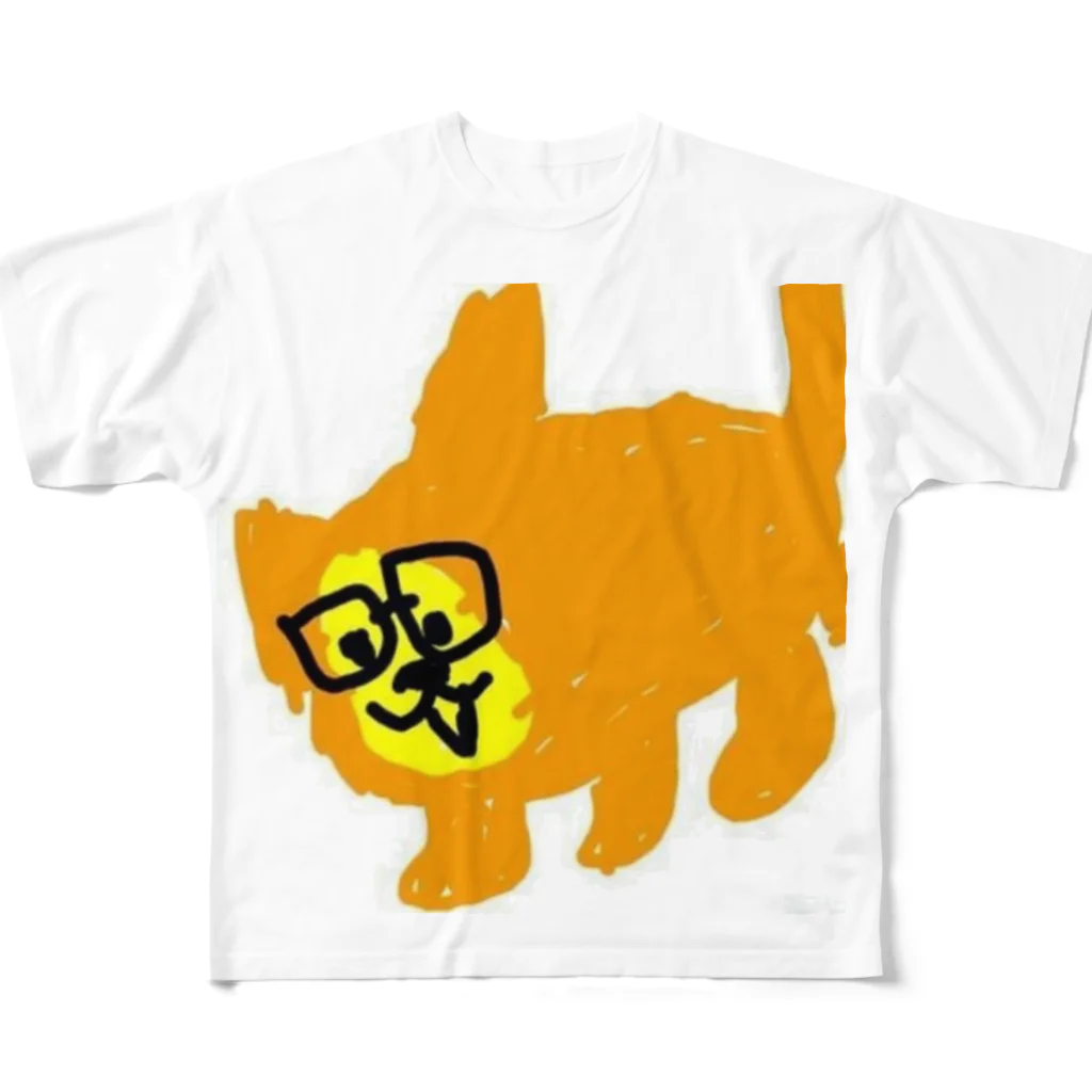 inukkorokkeの犬のコロッケ フルグラフィックTシャツ