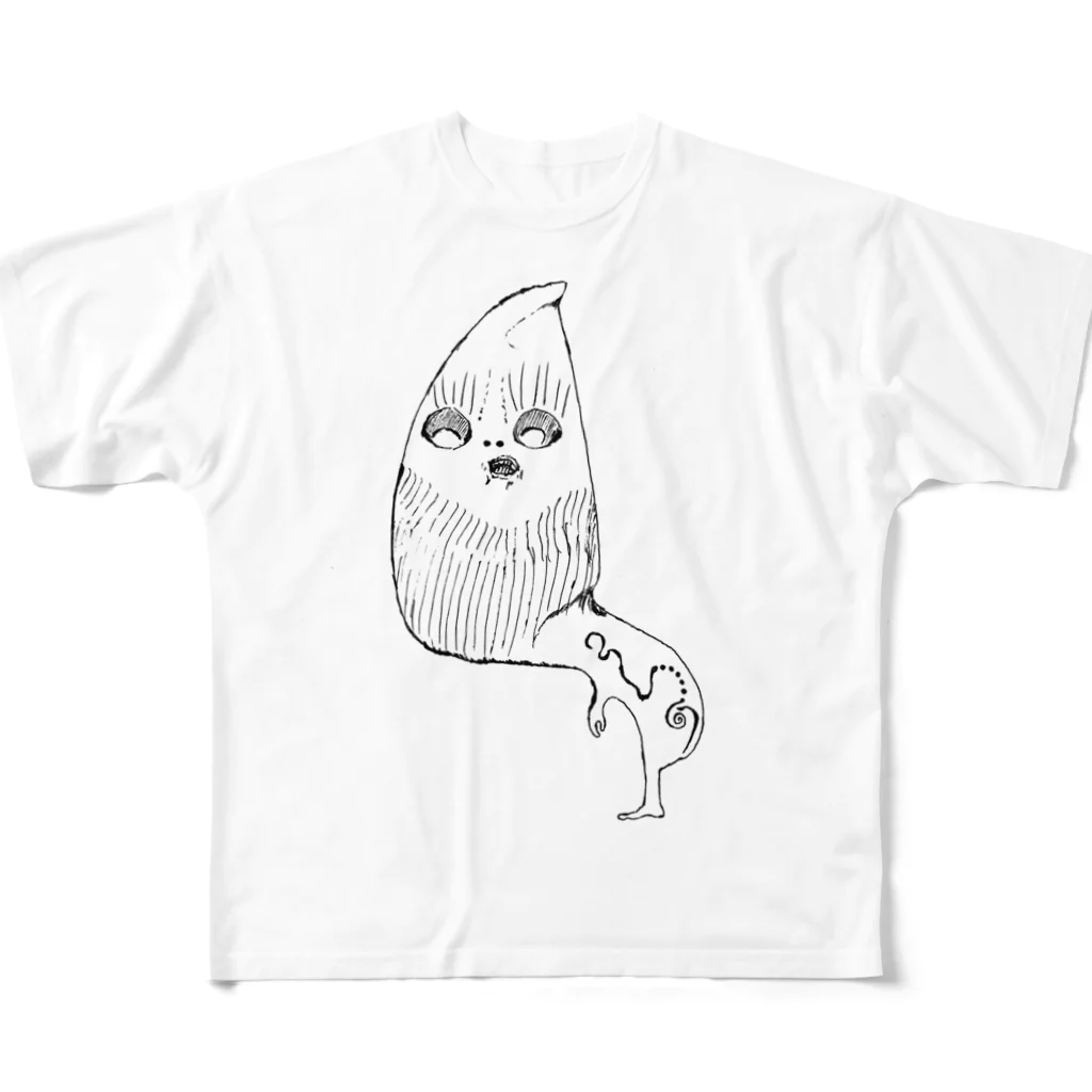 kmixchangeのカブリモン フルグラフィックTシャツ