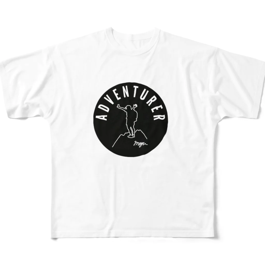 ちゃんまゆの誰もが冒険家グッズ（黒丸ver) All-Over Print T-Shirt