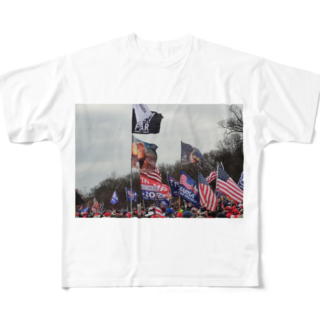 トランプ大統領グッズ　新倉将之の歴史上最大イベント Jan 6, 2021 All-Over Print T-Shirt