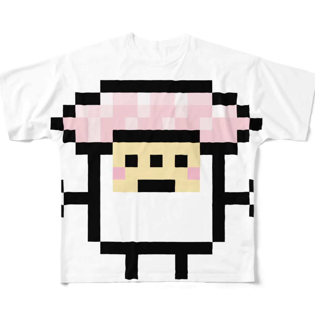 GRADUCAのPixelArt スシスッキー ビントロ All-Over Print T-Shirt