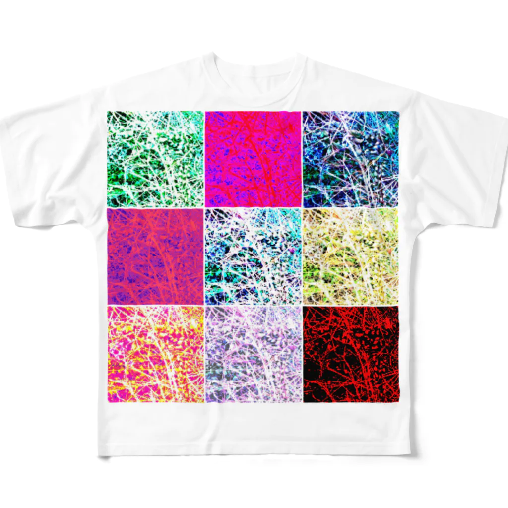 MUGURa-屋のムグラのグ　混赤 All-Over Print T-Shirt